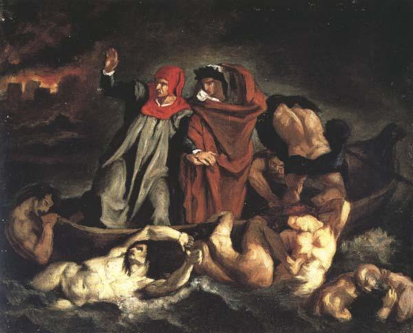 Edouard Manet La Barque de Dante,d'apres Delacroix (mk40) Sweden oil painting art
